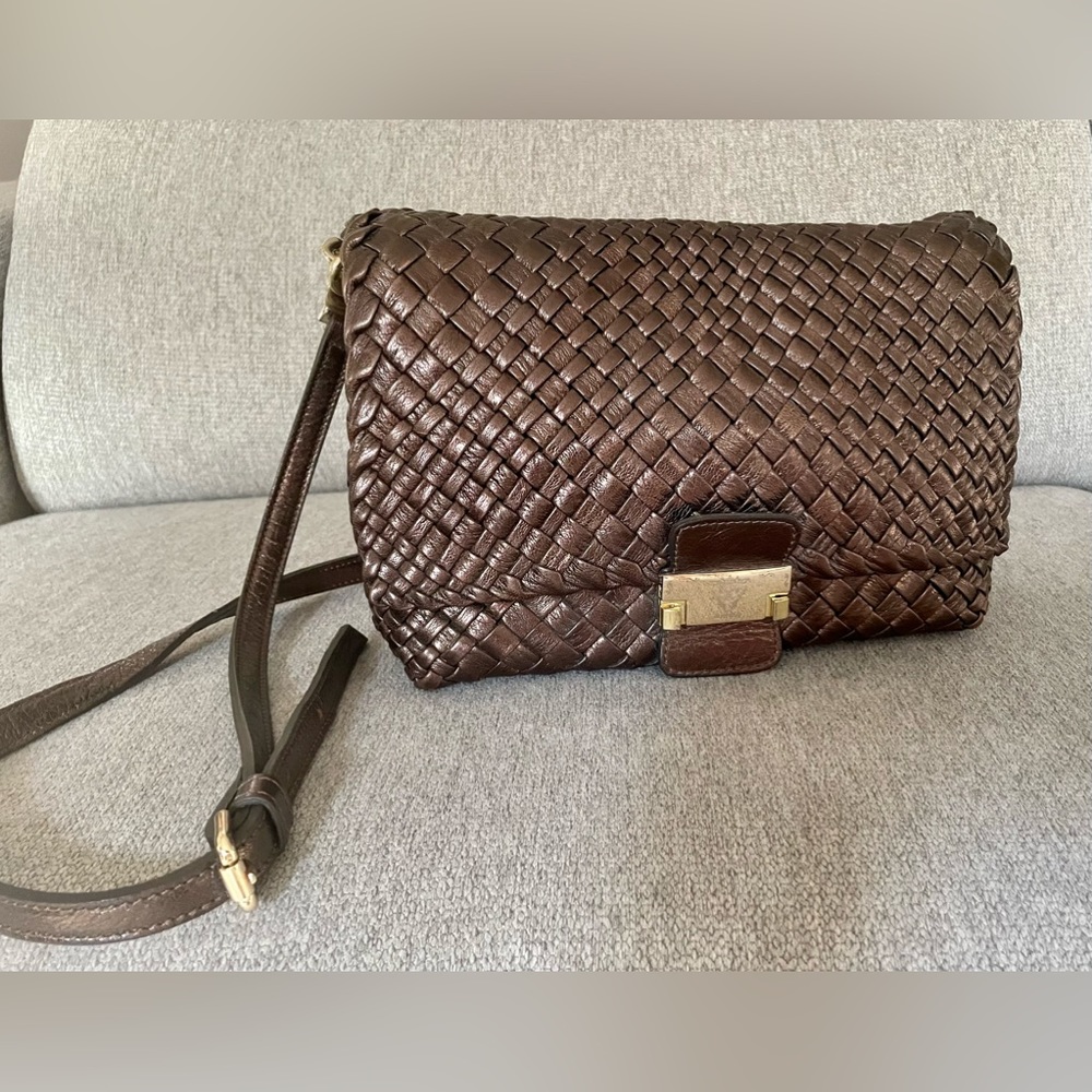 Ghibli bronze leather bag